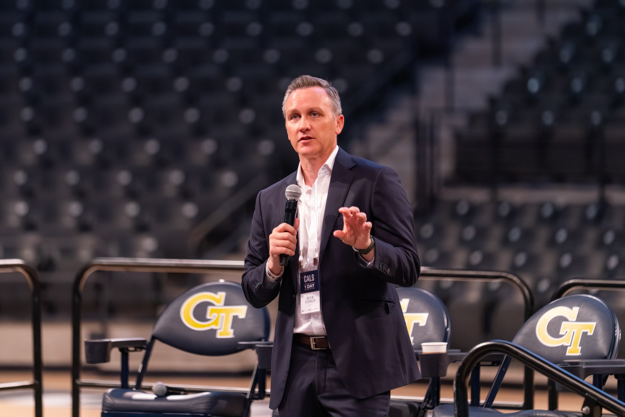 Kevin DeShazo speaking at Georgia Tech